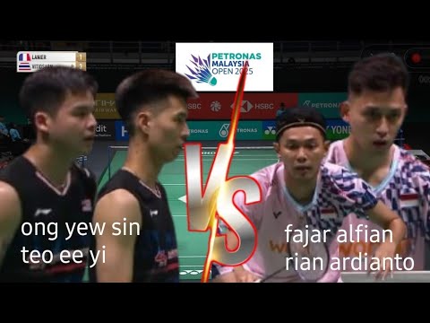 R32 : fajar/rian ardianto [INA] VS ong/teo[MAL] | PETRONAS MALAYSIA OPEN 2025