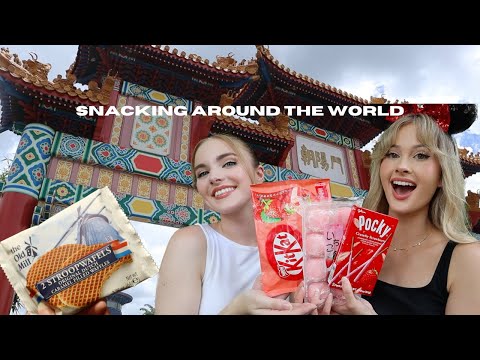 Trying One Candy From Each Country | Cucumber Potato Chips | Mochi | Gummy Coke