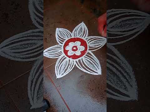 #shortsvideo#rangoli#appartmentkolam#beginners#dailykolam#easymuggulu#lakshmi's kolam