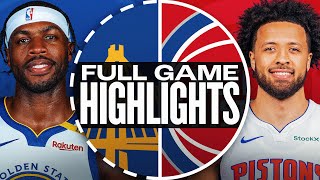 WARRIORS at PISTONS | FULL GAME HIGHLIGHTS | January 9, 2025