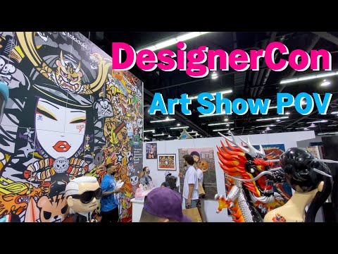 DesignerCon Art Show Walk Around POV