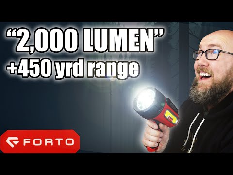 2,000lm Handheld Spotlight & Battery Bank from Forto