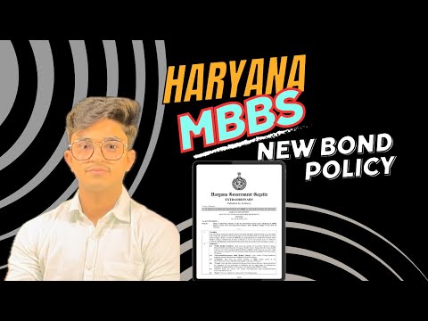 Haryana MBBS New Bond Policy// #haryananeetcutoff #pgims_rohtak #neet2024cutoff #neet2025 #mbbs