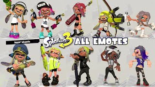 Splatoon 3 All Emotes Every Season