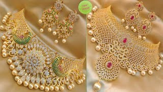 Latest Top 20 1gram Gold Chokers designs || Traditional Choker Necklace designs 2020/NewTrends