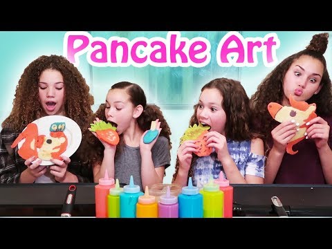 Pancake Art Challenge (Haschak Sisters)