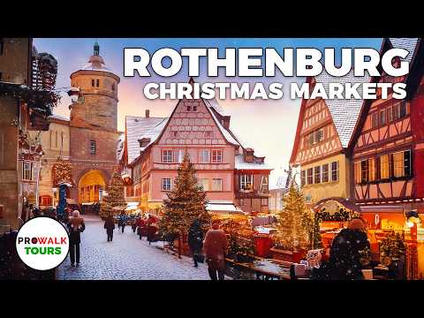 Experience the Rothenburg ob de Tauber's Christmas Market in 4K HDR! - Reiterlesmarkt