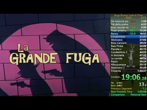 (OLD) [1:35:26] Bugs Bunny Lost in Time - 100% Speedrun