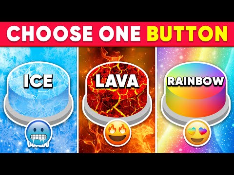 Choose One Button...! Ice, Lava or Rainbow Edition ❄🔥🌈 How Lucky Are You? 😱 Quiz Shiba