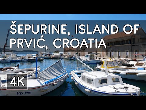 Walking Tour: Šepurine, Island of Prvić, Croatia - 4K UHD Virtual Travel