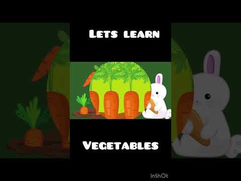 Learn Vegetable Names | Fun & Educational Song for Kids | ElephantRhymes Shorts