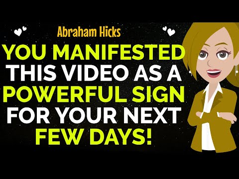 You Manifested This Video As A Clear Sign For Your Next Few Days!✨✅Abraham Hicks 2025