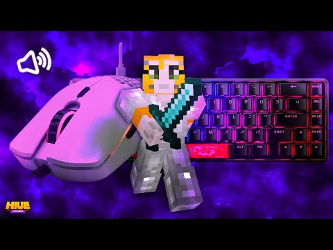 Hive Skywars 1v1 with @Gcsha - Keyboard And Mouse Sounds