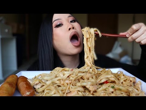 ASMR CAJUN PASTA MUKBANG #pasta #asmr #asmrsounds