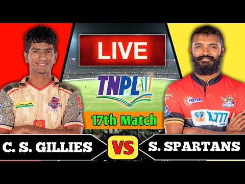 Salem Spartans vs Chepauk Super Gillies, 17th Match | SS vs CGS 17th Live Score & Commentary