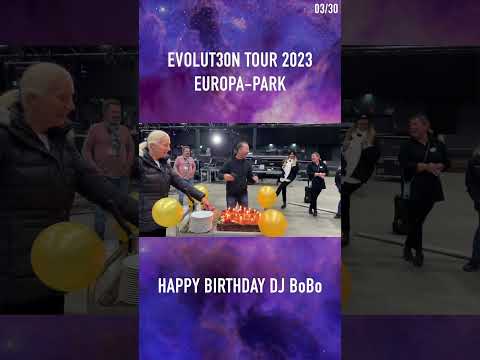 DJ BoBo - EVOLUT30N TOUR 2023 - EUROPA-PARK - HAPPY BIRTHDAY BACK AT JANUARY 5TH  03/30 #shorts