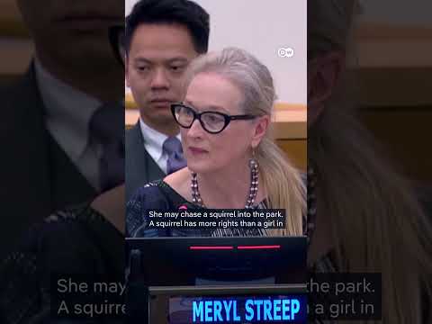 Oscar-winning actress Meryl Streep says cats have more freedom than Afghan women at the UN