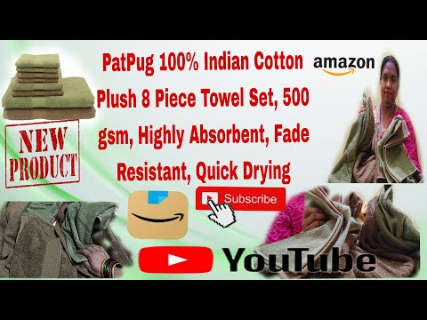 towel set \PatPug Indian Cotton Towel review#unboxing