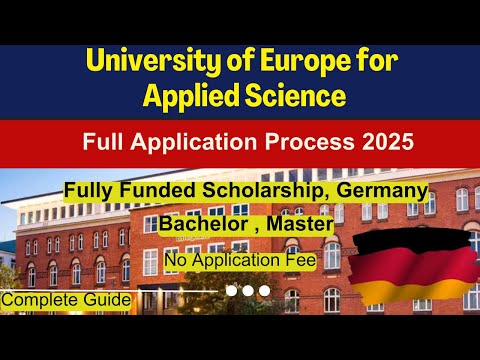 🇩🇪 How to Apply University of Europe for Applied Sciences | Germany | No Fee | BS & Masters | Guide