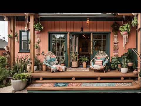 Boho Livingroom with jazz relaxation music