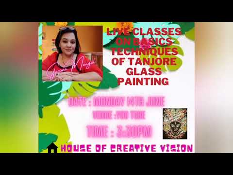 #shorts / Tanjore Glass painting online classes