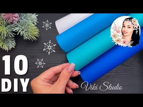 10 IDEAS! ❄️ 3D Paper Snowflakes Christmas Paper Craft Christmas Ornaments