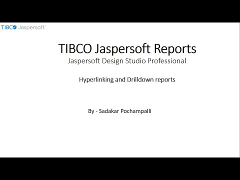 029 | BI - Jaspersoft Reports | Hyperlinking and Drilldown reports in Jaspersoft Reports