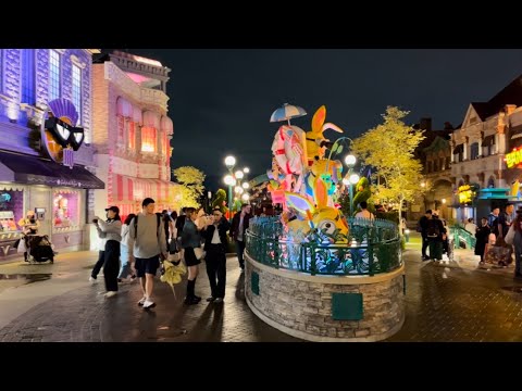 4K Japan Walk - Osaka Universal Studios JAPAN Evening Walking Tour