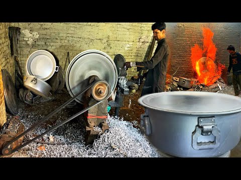 Unusual Biggest Aluminum Pot Making Process || Amazing Process😲