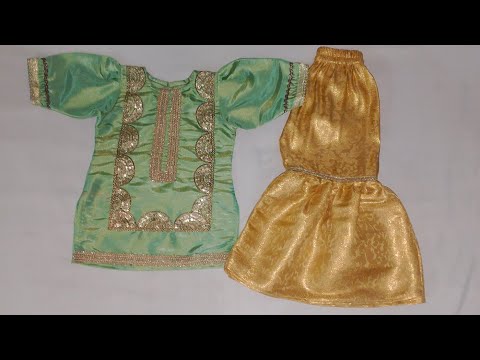 how to stitch 2 to 3 year old baby girl sharara design cutting and stitching