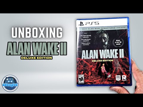 Unboxing Alan Wake II Deluxe Edition PS5