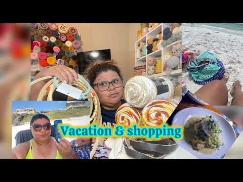 Shopping & vacation Look what I got hobby lobby,dollar tree,Walmart #crochet #hobbylobby #shopping