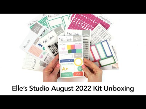 Elle's Studio August 2022 Kit Unboxing