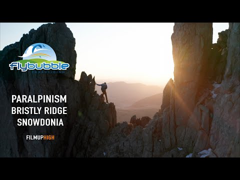 Paragliding from Bristly Ridge on the Glyderau in Snowdonia — Flybubble Walk, Climb & Fly #4