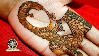 Simple Dulahan Mehandi Design | dulhan mehndi design | bride making using henna| new mehandi design