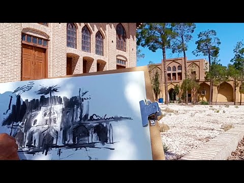 Charcoal Drawing: EXTREME Architecture Captured with Simple Tools!