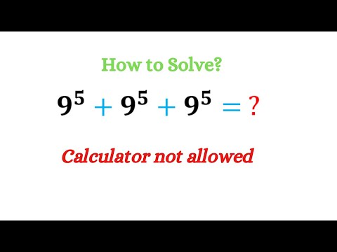 A Nice Exponents Problem.