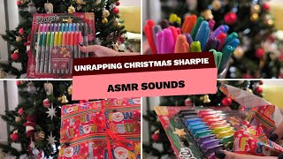 Unwrapping My Sharpie Christmas Gift | ASMR Sounds