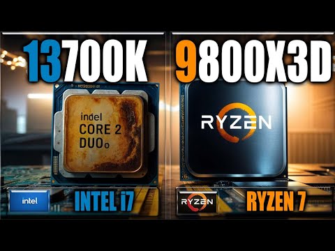 9800X3D vs 13700K Benchmarks - Gaming Benchmarks / Applications Tests