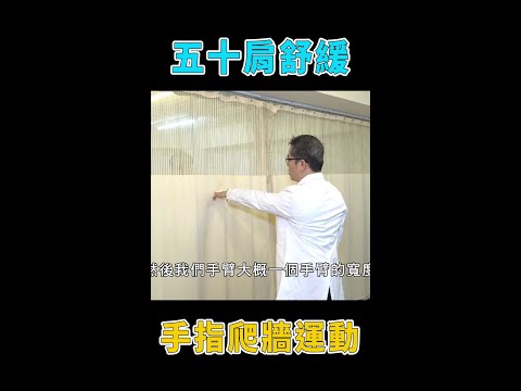 緩解 #五十肩疼痛 手指爬牆運動#Shorts