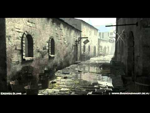 Medieval city sound effect, slums - day