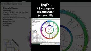 12th House Capricorn: January 29th, 2025 New Moon  #13signastrology #capricorn  #universe