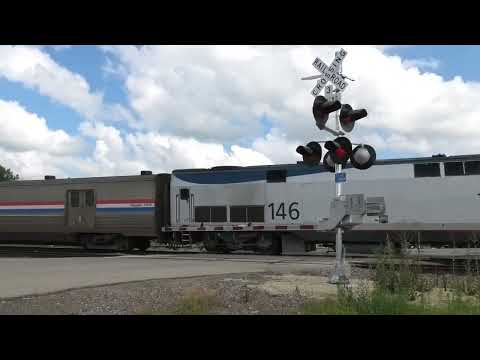 Amtrak 817 Leads Train #5 Princeton, IL 7/8/24