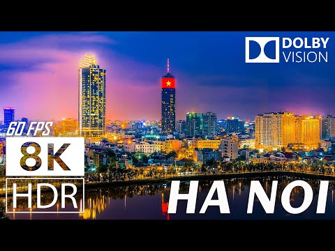 HANOI 8K BIKING TOUR (VIETNAM) - Tour with Relaxing Music & Immersive Sound [8K HDR/60fps]