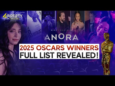 2025 Oscars Winners Full List Revealed! | Oscar 2025 | English News | 4Sides TV English