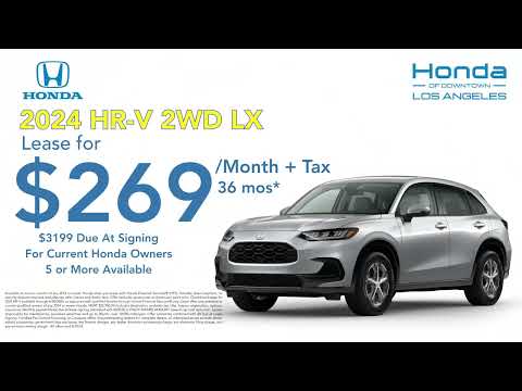 2024 Honda HR-V Lease | Honda DTLA | Honda Dealer in Los Angeles