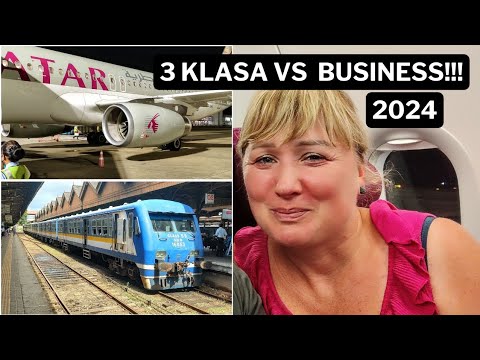 THE WORST TRAIN 3rd class vs THE BEST AIRLINE QATAR