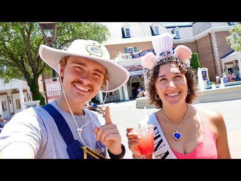 Celebrating her birthday at EPCOT! (drinking around the world)