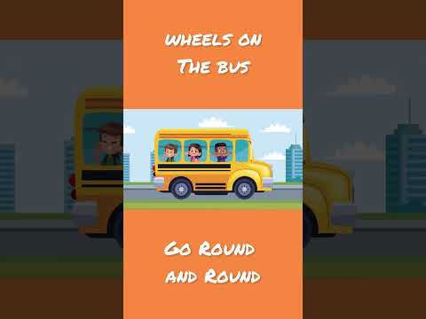 Wheels on the Bus Go Round and Round 🚍|  Fun & Classic Nursery Rhyme for Children | Kids Music & Fun