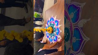 Gauri Ganpati Special Easy & Simple Rangoli Design🌺💐💫✨